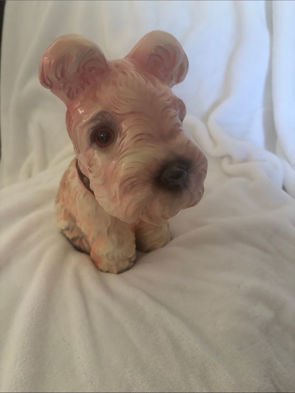 Vintage 1950s Chalkware Scottie Terrier Dog Bank